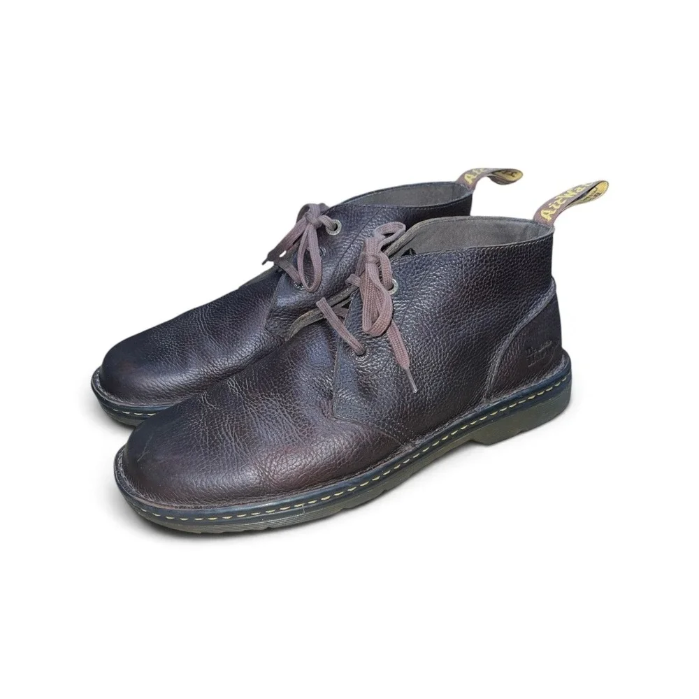 Dr. Martens Sussex Chukka Boots Mens 13 Brown Leather Industrial Slip Resistant
